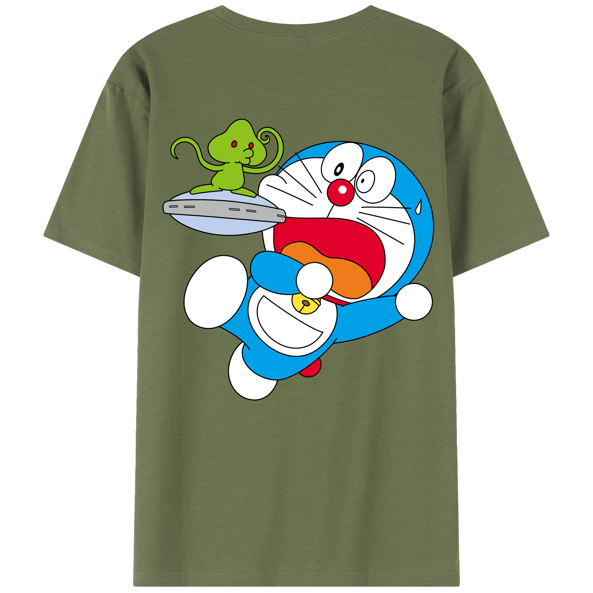 （画像用） ドラえもん Doraemon 綿100％半袖Tシャツ（背面プリント）